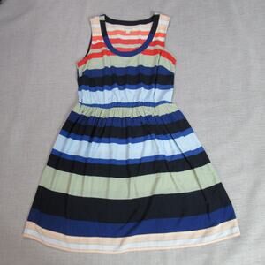Banana Republic Dress Womens Size 6 Multicolor Striped Sleeveless Beachy Preppy